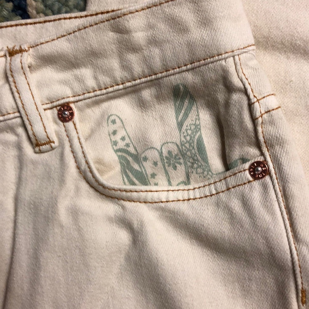 New Free People Rising Sun Flare Jeans - Picture 3 of 8